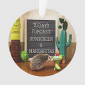 Egelsunscreen en Margaritas Ornament (voorkant)