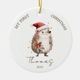 Egeltje Baby 1e Kerst Foto Ornament