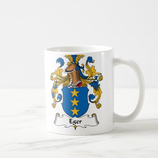 Eger Family Crest Koffiemok (Rechts)