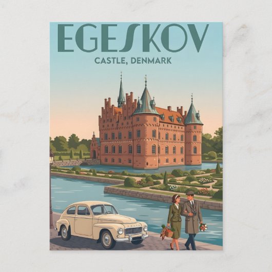 Egeskov Kasteel Ansichtkaart Briefkaart (Voorkant)