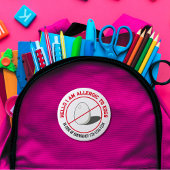 Egg Allergy Badge Ronde Button 4,0 Cm