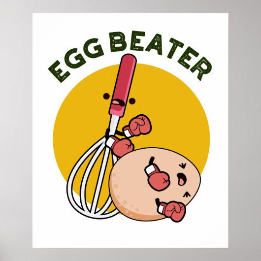 Egg Beater Funny Boxing Pun Poster (Voorkant)