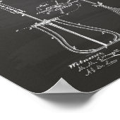 Egg Beaters 1874 Patent Art - Chalkboard Poster (Hoek)