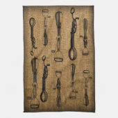 Egg Beaters Burlap Kitchen Towel Theedoek (Verticaal)