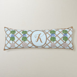 Egg Blue Chinoiserie Ginger Jar Topiary Lichaamskussen