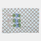 Egg Blue Chinoiserie Ginger Jar Topiary Theedoek (Horizontaal)