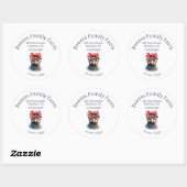 Egg Carton Funny Chicken Ronde Label Sticker (Vel)