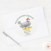 Egg Carton Label customize egg box free range (Envelop)