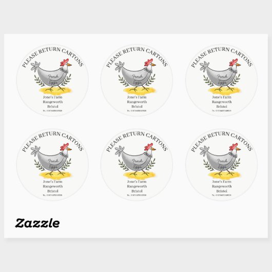 Egg Carton Label customize egg box free range (Vel)