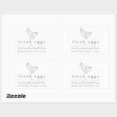 Egg Carton Label - Personalize for Farm or Coop (Vel)
