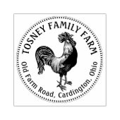 Egg Carton Stamp Rooster Boerderij Naam Rubberstempel (Afrduk)