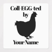 Egg Carton Stickers Coll-EGG-ted door JOUW NAAM (Design 1)