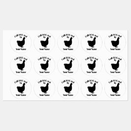 Egg Carton Stickers Coll-EGG-ted door JOUW NAAM