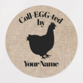 Egg Carton Stickers Coll-EGG-ted door JOUW NAAM (Design 2)