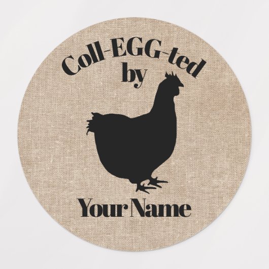 Egg Carton Stickers Coll-EGG-ted door JOUW NAAM (Design 2)