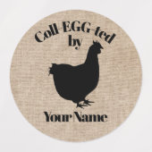 Egg Carton Stickers Coll-EGG-ted door JOUW NAAM (Design 1)