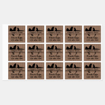 Egg Carton Stickers Uw Boerderij Naam