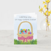 Egg-cellent Easter card Kaart (Gele Bloem)