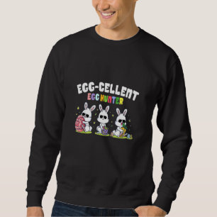 Egg Cellent Egg Hunter Pasen Bunny Basket Squad Trui