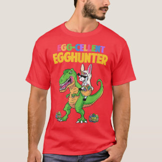 Egg Cellent Egg Hunter T Re Dinosaur Unicorn Easte T-shirt