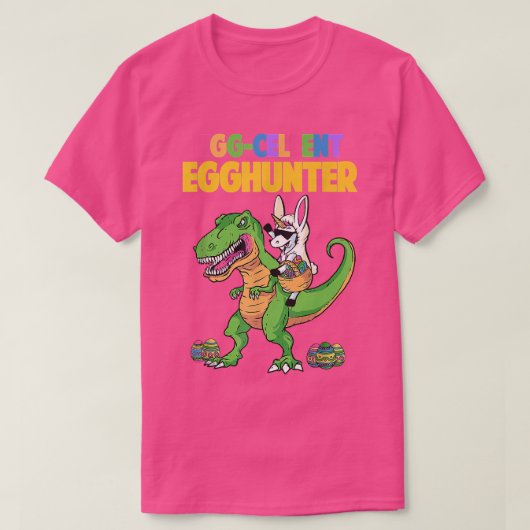 Egg Cellent Egg Hunter T Re Dinosaur Unicorn Easte T-shirt (Design voorkant)