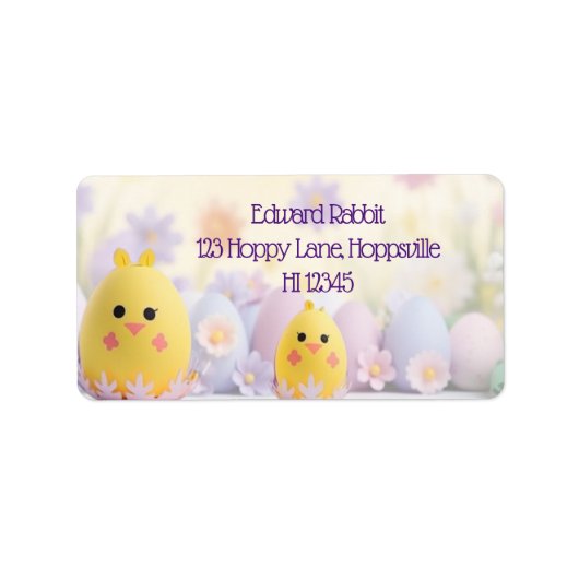 Egg-cellent Mail: Uniek Pasen Etiket (Voorkant)