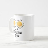 Egg cellent Vision Funny Egg Pun Koffiemok (Voorkant links)
