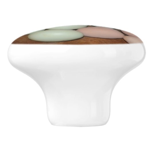 Egg Ceramic Knob. Keramische Knop (Zijkant)