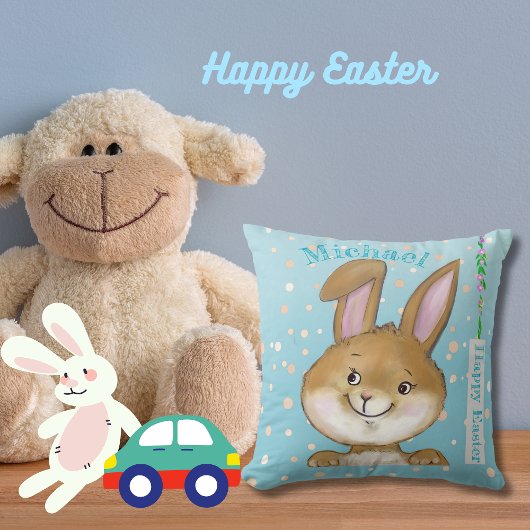 Egg-citeren Egg Hunt Kinder Blauwe Sierkussen