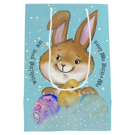 Egg-citeren Egg Hunt Kinder Medium Cadeauzakje (Achterkant)