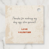 EGG-CITING BBQ BABY BIRTHDAY BEDANKJES LABELS (Achterkant)