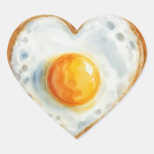 EGG-CITING BBQ BABY BIRTHDAY HART STICKER (Voorkant)
