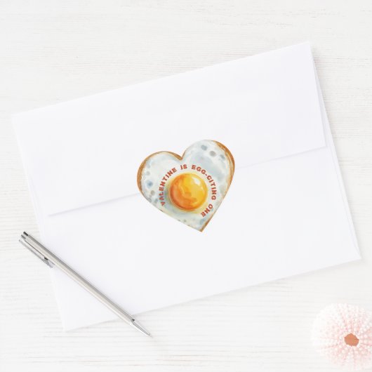 EGG-CITING BBQ BABY BIRTHDAY HART STICKER (Envelop)