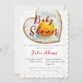 Egg-Citing Breakfast Yolk of Love Baby shower Kaart (Voorkant)