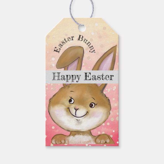 Egg-citing Egg Hunt Kinder Roze Cadeaulabel (Voorkant)