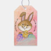 Egg-citing Egg Hunt Kinder Roze Cadeaulabel (Achterkant)