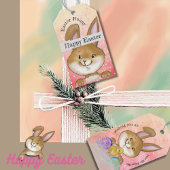 Egg-citing Egg Hunt Kinder Roze Cadeaulabel