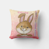 Egg-citing Egg Hunt Kinder Roze Kussen (Voorkant)