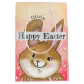 Egg-citing Egg Hunt Kinder Roze Medium Cadeauzakje (Voorkant)