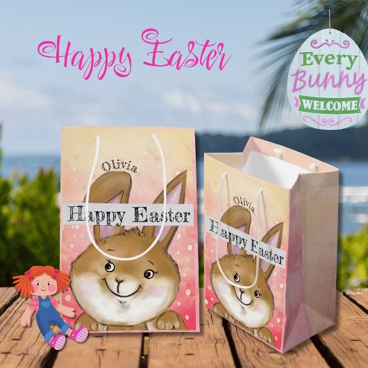 Egg-citing Egg Hunt Kinder Roze Medium Cadeauzakje