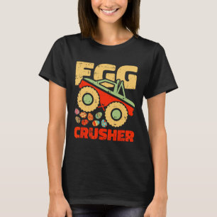 Egg Crusher Easter Monster Truck Funny Spring Boys T-shirt