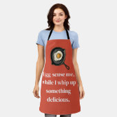 Egg design kitchen apron schort (Gedragen)