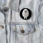 Egg Dog Meme Pin Button (In situ)