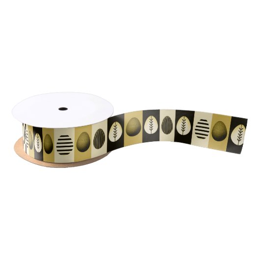 Egg Ensemble in geel - Designer Satijnen Lint (Spoel)