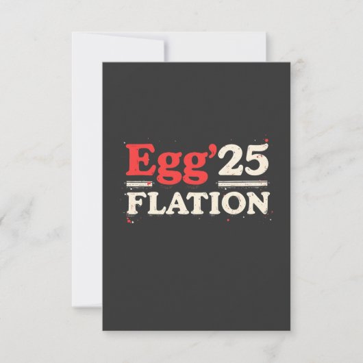 Egg Flation 25 Grappige Pasen Economie Bedankkaart (Voorkant)