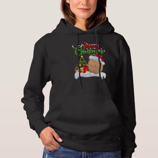 Egg Food  Xmas Decorations Santa Egg Christmas Hoodie (Voorkant)