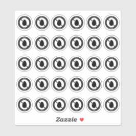 Egg Free Wedding Place Card Mini Food Allergy Sticker