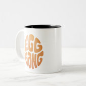 Egg Gang Record World Egg Tweekleurige Koffiemok (Voorkant links)