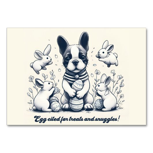 Egg-geciteerd voor lekkernijen en knuffels! kaart (Voorkant)