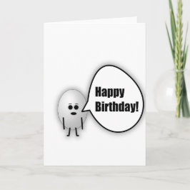 Egg Happy Birthday Card Kaart